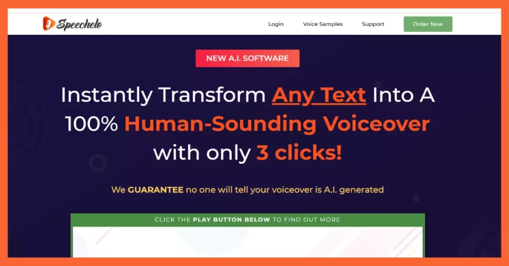 Speechelo is the best Text To Speech Software for making YouTube video without use your voice