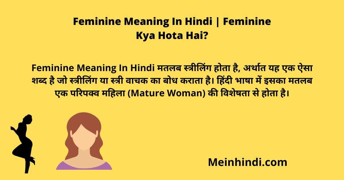 Feminine Meaning In Hindi